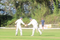 Kieran-Owen-and-Mark-Brown-celebrate-their-hundred-partnership